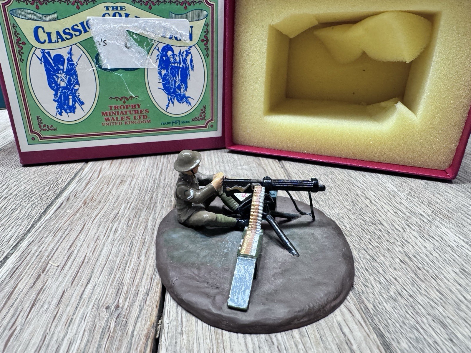 Trophy: Boxed Set - British Machine Gunner, 1916, WW1.