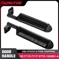 Pair Black Metal Inside Door Handles Lh Rh Fits 1980-1996 Ford F-250 F-350 4.9l