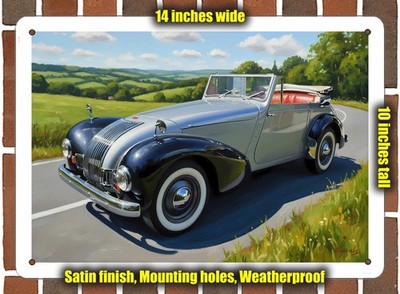 Metal Sign - 1949 Allard 1 Oil Painting - 14x10