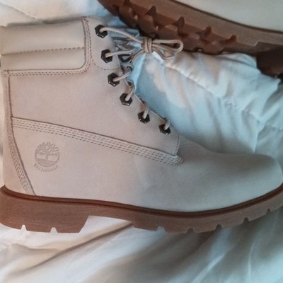 TIMBERLAND LINDEN WOODS 6'' INCH LIGHT TAUPE/GREY A2G5E WOMENS SIZE 10 ORTHOLITE