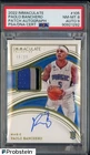2022 Immaculate #105 Paolo Banchero RPA RC Patch /99 PSA 8 PSA/DNA AUTO 9