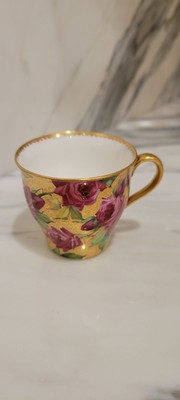 Minton Collamore Fifth Ave New York Gold & Rosed Demitasse Cup