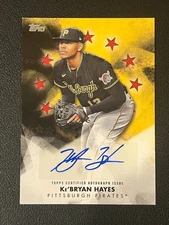 Ke'Bryan Hayes 2024 Topps Baseball Stars Auto Red Parallel /25 Pirates Reds