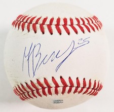 Moises Ballesteros Chicago / Iowa Cubs Signed Minor League Baseball (JSA COA)