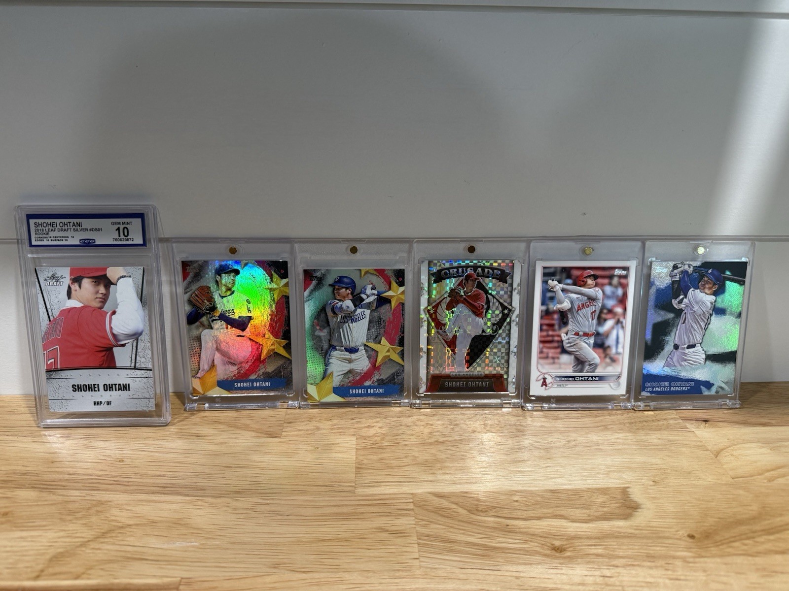 Shohei Ohtani 6-Card Lot Graded RC 10