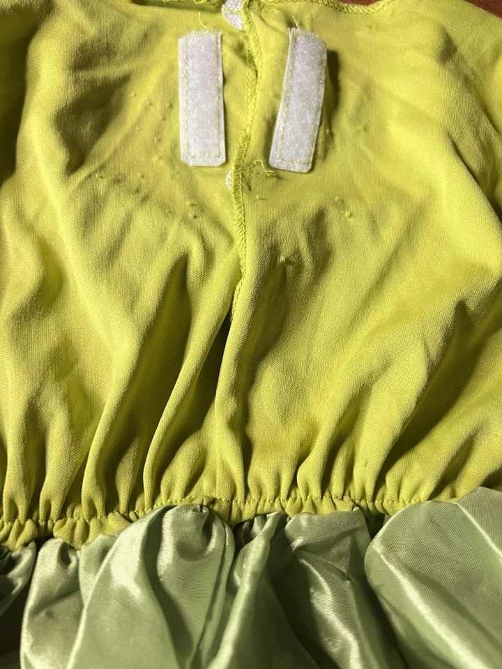 Disney Tinkerbell Dress With Wings Halloween Costume Girls Size XS (3T-4T) - Image 3 of 4