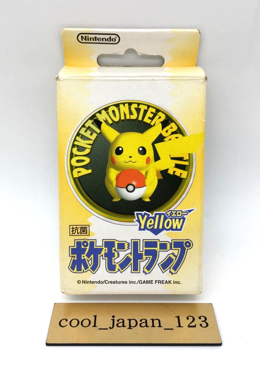 Nintendo Pokemon Playing Cards Yellow 3d 1998 Released for sale