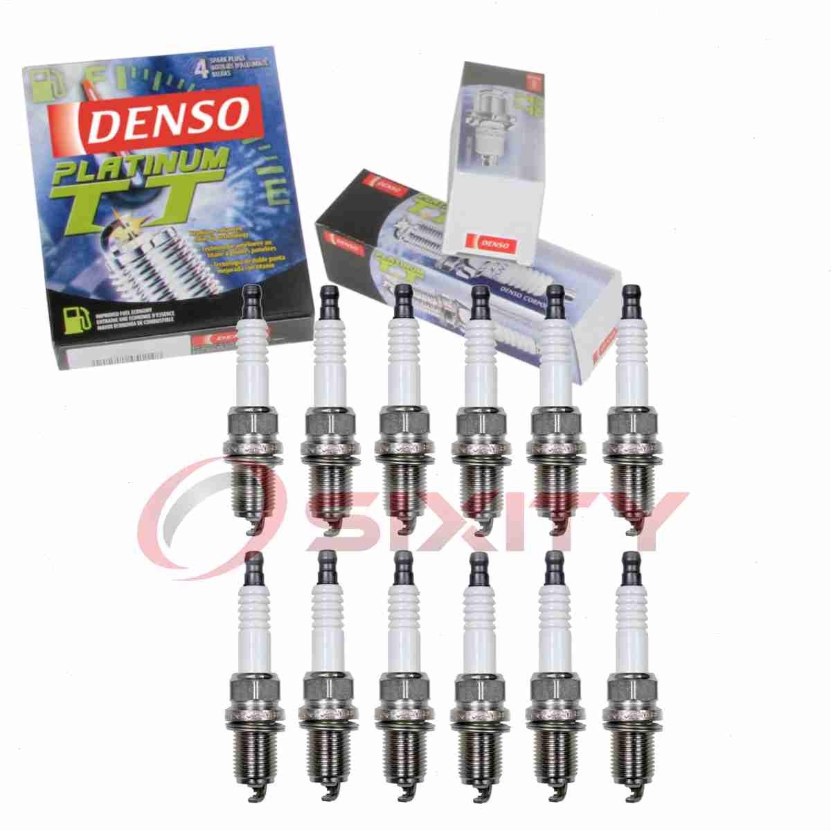 12 pc Denso Platinum TT Spark Plugs for 1998 Mercedes-Benz ML320 3.2L V6 pp