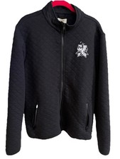 Marine Layer Mens Black Quilted Full Zip Comfort Corbet Outdoors Rocket Logo M