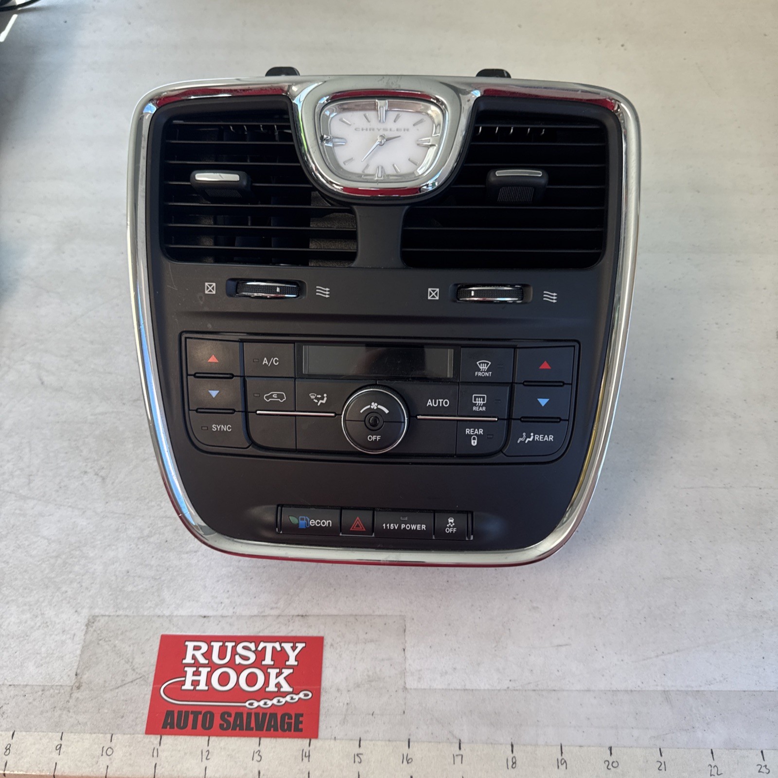 2013 Chrysler town and country heater AC climate control panel 55111236AF