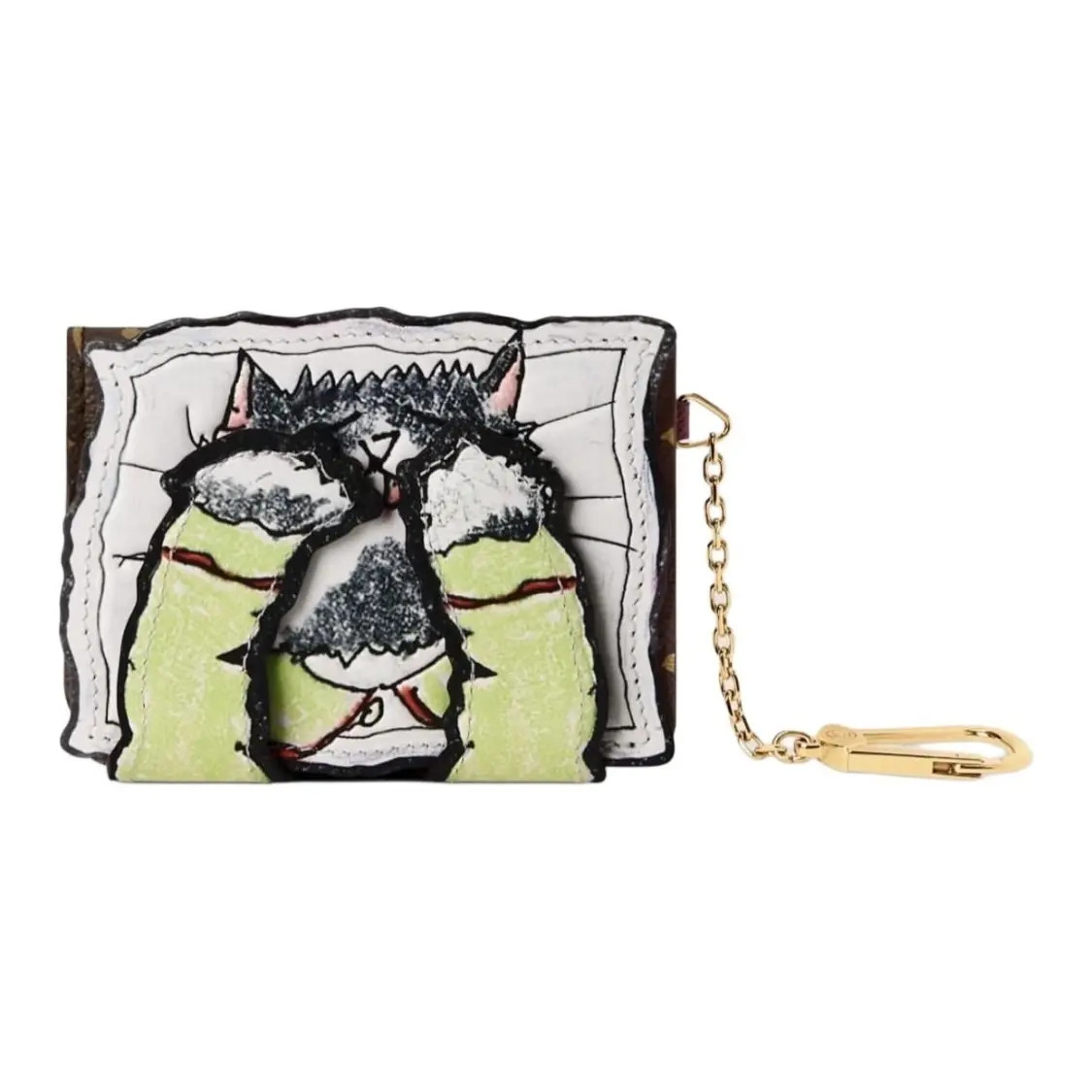 LOUIS VUITTON Pawket Catogram Accessories Wallet for Women 4.1x0.4x3.1 in