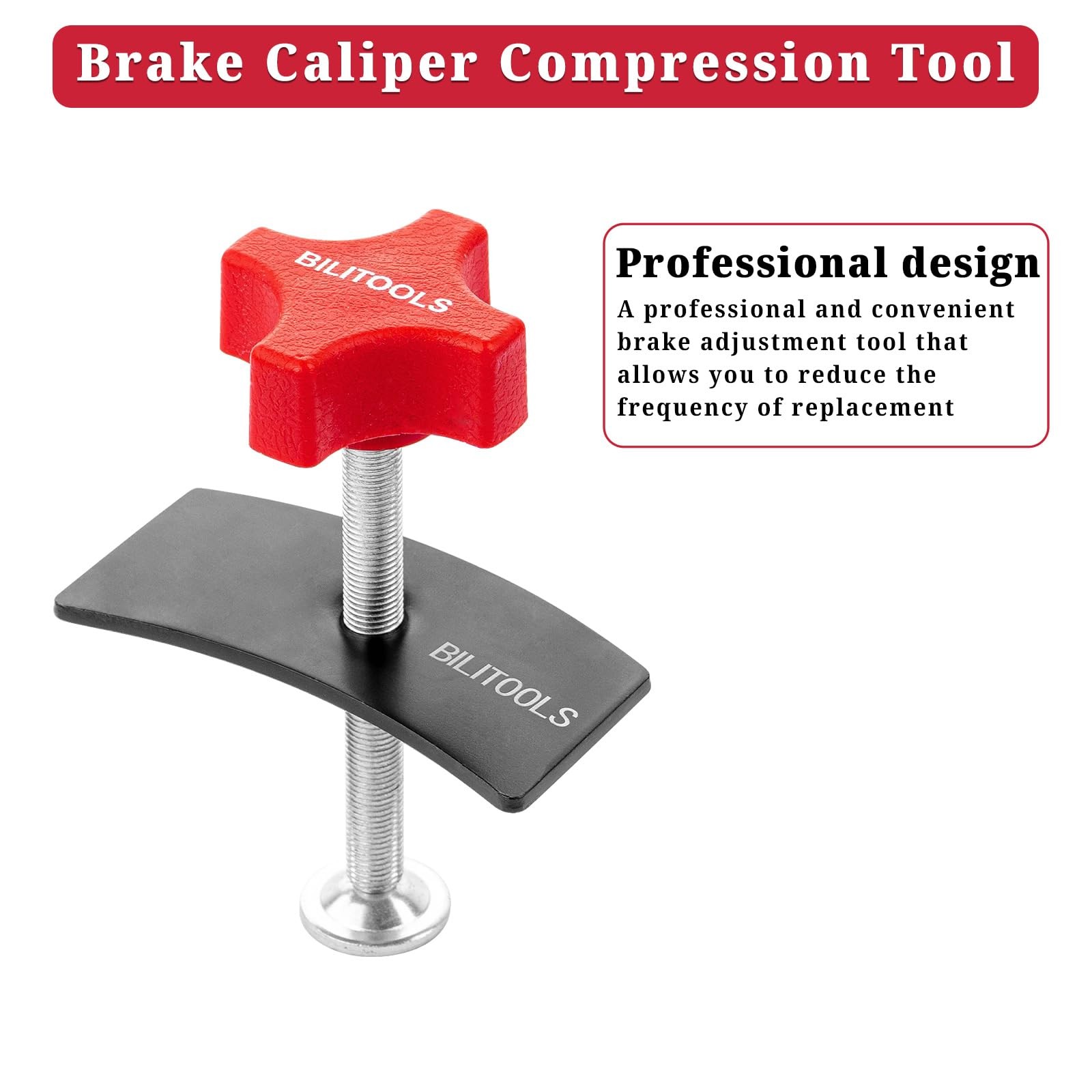 BILITOOLS Brake Pad Spreader, Disc Brake Caliper Compression Tool Caliper Pis...