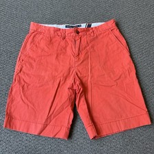 Tommy Hilfiger Mens Size 32 Red Chino Shorts Classic Fit Casual Summer