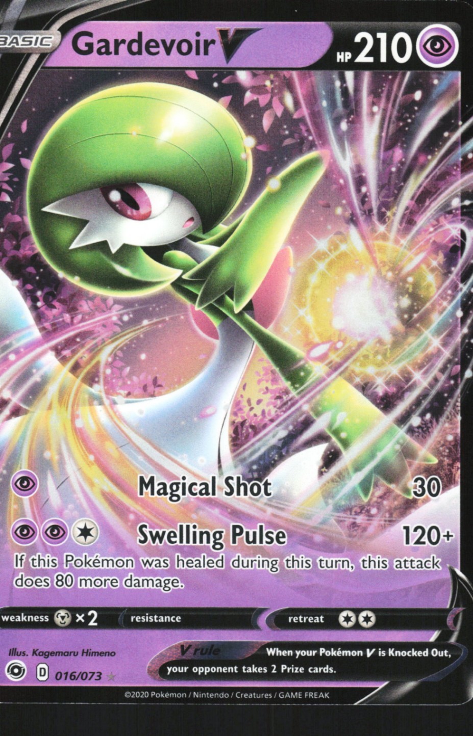 Gardevoir V 16/73 Pokemon Champion's Path Ultra Rare NM