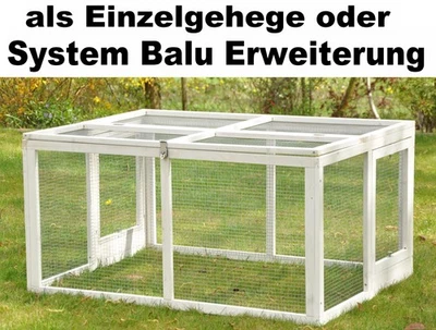 NANOOK Freigehege Freilauf Erweiterungsset Hasenstall Kaninchenstall Balu 120x90x60 cm