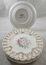 Limoges Arcadia Plates Set/4 – Bread Plates 6.25" - 1KS300 pattern 22k God
