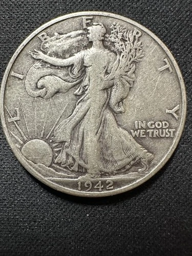1942-D Liberty Walking Silver Half Dollar - Choice XF Details - Denver Mint