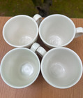 SET OF 4 METLOX POPPYTRAIL SCULPTURED DAISY COFFEE CUPS YELLOW & GREEN DAISY EUC — photo 6