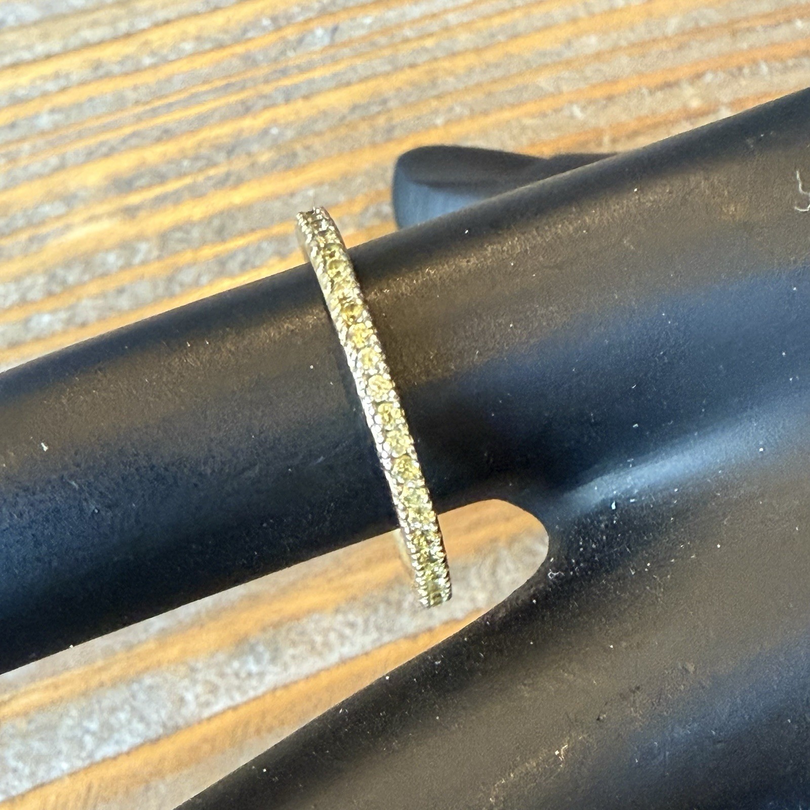 HIDALGO QVC Fine Stackable CZ Eternity Wedding Ring Band Sz 7 Sterling 925