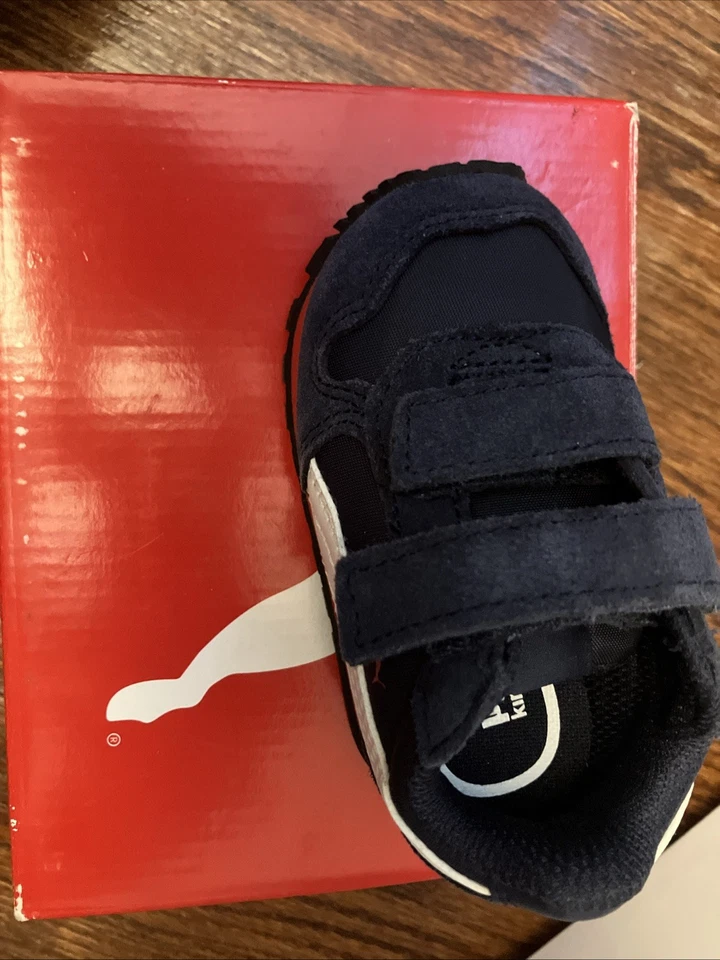 Puma St Runner NL V Inf Baby Sneaker Retro 358773 Peacoat Blue Size 4C Euro 19 - Image 2 of 4