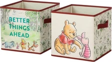 Idea Nuova Disney Winnie the Pooh Storage Cubes,Set of 2 Durable Fabric Bins ...