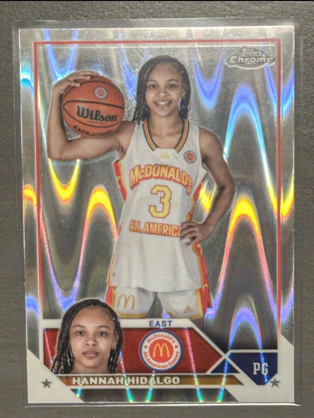 2023 Topps Chrome McDonald's All American #78 Hannah Hidalgo RayWave QTY
