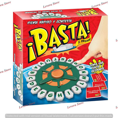New BASTA Spanish Word Game Fast-Paced Family Board Game for fun NEW SEALED