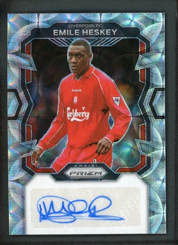Emile Heskey [Choice] #S-EH 2023 Panini Prizm Premier League Signatures card