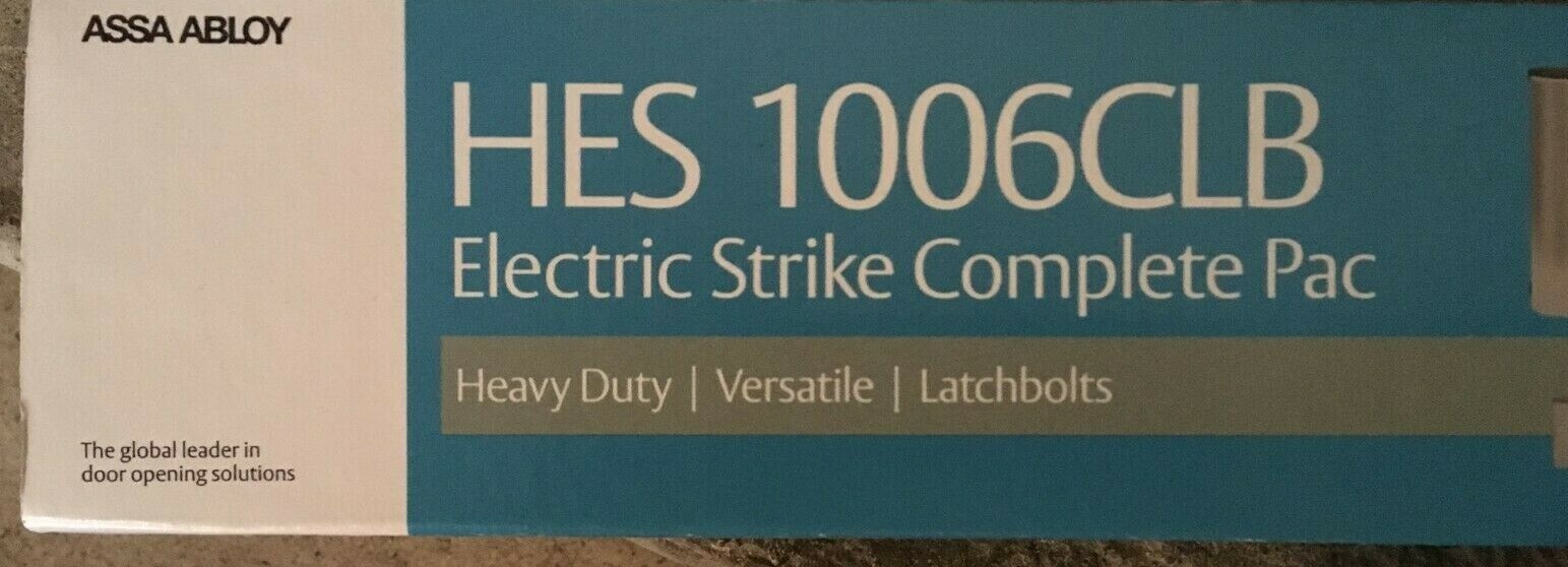NEW sealed HES 1006CLB Electric Strike C/w Faceplate 1006CLB-12/24D-630