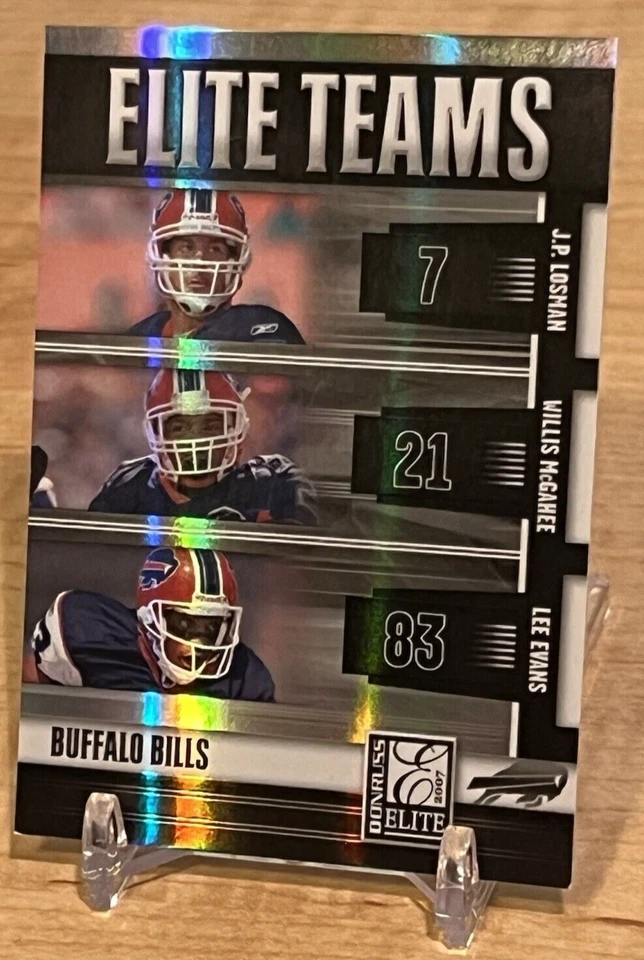2007 Donruss Elite Teams Black 470/800 Losman/McGahee/Evans #ET-4 Buffalo Bills - Image 4 of 4