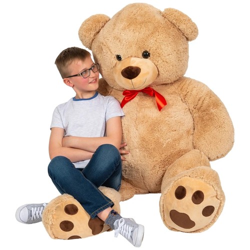 150 cm stehender Billy der Braune großer riesiger Teddybär - alle Altersgruppen - Therapie Plüsch - Bild 3 von 5