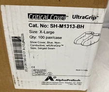 Alpha Pro Tech Sh-M1313-Bh Ultragrip Shoe Cover, XL 200/Case