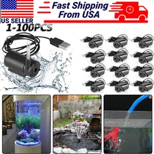 LOT Mini Water Pump Small Mute Submersible 1 M USB Cable Garden Home Fountain
