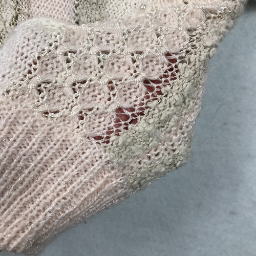 Vintage Pullover Damen mittel kurz Dolmanärmel Perlen 80er Beldoch Popper - Bild 7 von 14