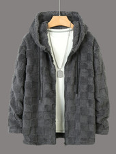 Winter Men's New Fleeced Padded Hooded Sweatshirt Trend Casual Top Couple Hoodie