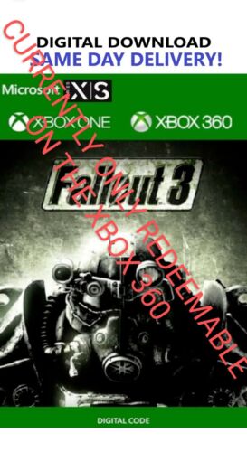 Fallout 3 Xbox jeu complet téléchargement - Photo 1 sur 3