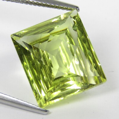 12.36Cts Stunning Natural Lemon Quartz 14.7x13.2x9mm Fancy Cut