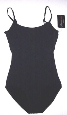Theatricals Dancewear Leotard Bodysuit Camisole Shelf Bra TH5500 Black New Women