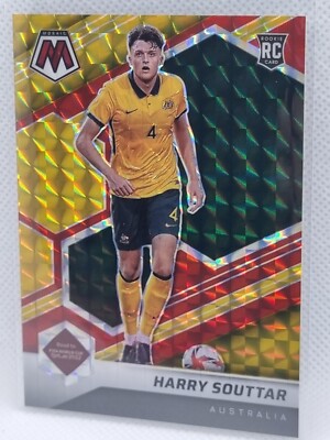 Harry Souttar Australia Leceister City Panini Mosaic 2021-22 Red/Gold  #/88!