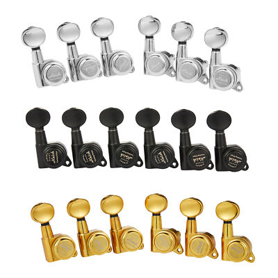 KAISH 18:1 Locking Tuners Tuning Machines with Mini Oval Button for ST/TL