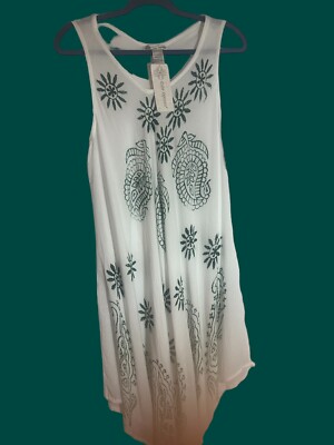 Ladies CUTE OPTIONS Semi Sheer Boho Hippie Tank Dress Or