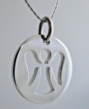 925 Sterling Silver Tiny Angel Charm, Christmas, Holiday, Guardian, Boxed, New 