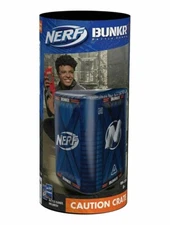 Nerf Bunkr Battle Zones Inflatable Obstacle Caution Crate 22" x 21" x 28" NEW
