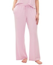 gap Womens Ribbed Drawstring Pajama Pants G1129XPTMA Lilac Purple L