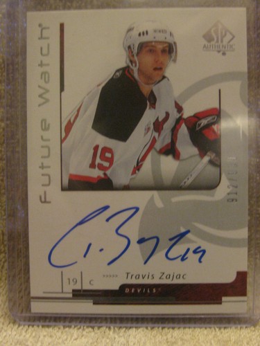 Travis Zajac [Autograph] #189 2006 SP Authentic card
