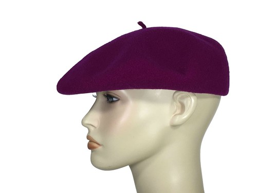 Kangol Womens Purple Lavander Angora Beret Hat With Bow Accent One Size KANGOL FURGORA Angora Blend Lilac Lavender Purple Beret One  main image 3