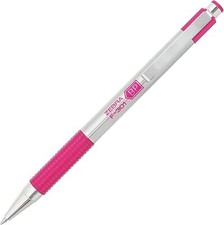 Zebra Pen F-301 Retractable Ballpoint Pen, Stainless Steel Barrel - 0.7mm, Black