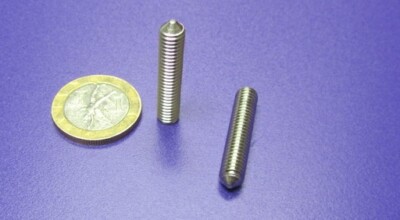 Viti Senza Testa In Acciaio Inox M6 X 30 Mm &ndash; Punta A Cono, Confezione Da 10 &ndash; Basic