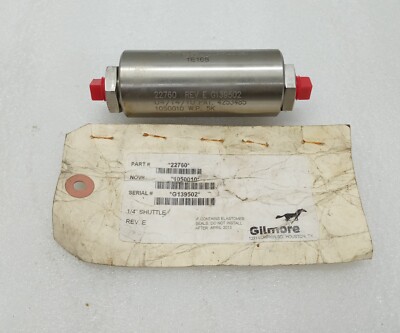 Gilmore Valve 22760 Rev E GVC 70104 1E16S Shuttle Valve WP 5k PSI ¼ Inch