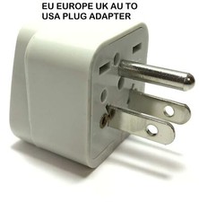 EU Europe UK AU To American Plug Adapter Euro Asia Converter to US USA Type B